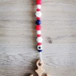 Wood Teether With Silicone Beads