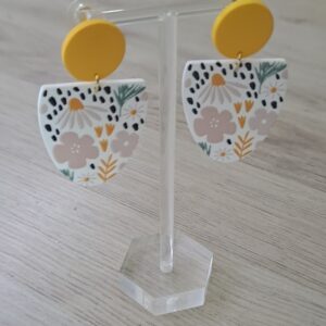 Yellow Floral Earrings