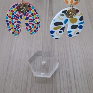 Colorful Earrings with Faces