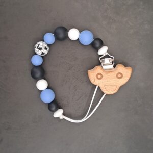 Blue, Black and White Car Dummy Clip