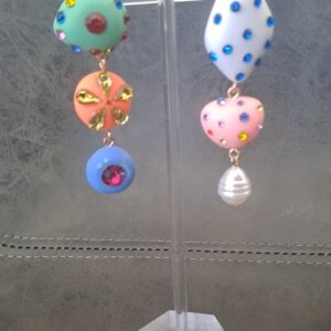 Multi- Colored Drop Earrings