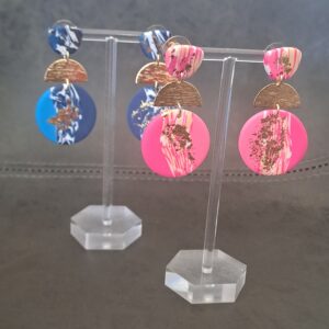 Marble Styled Drop Earrings